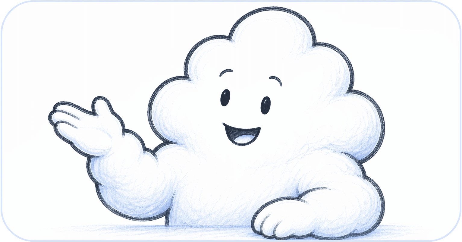 Speaking cloud participant in a meeting tile