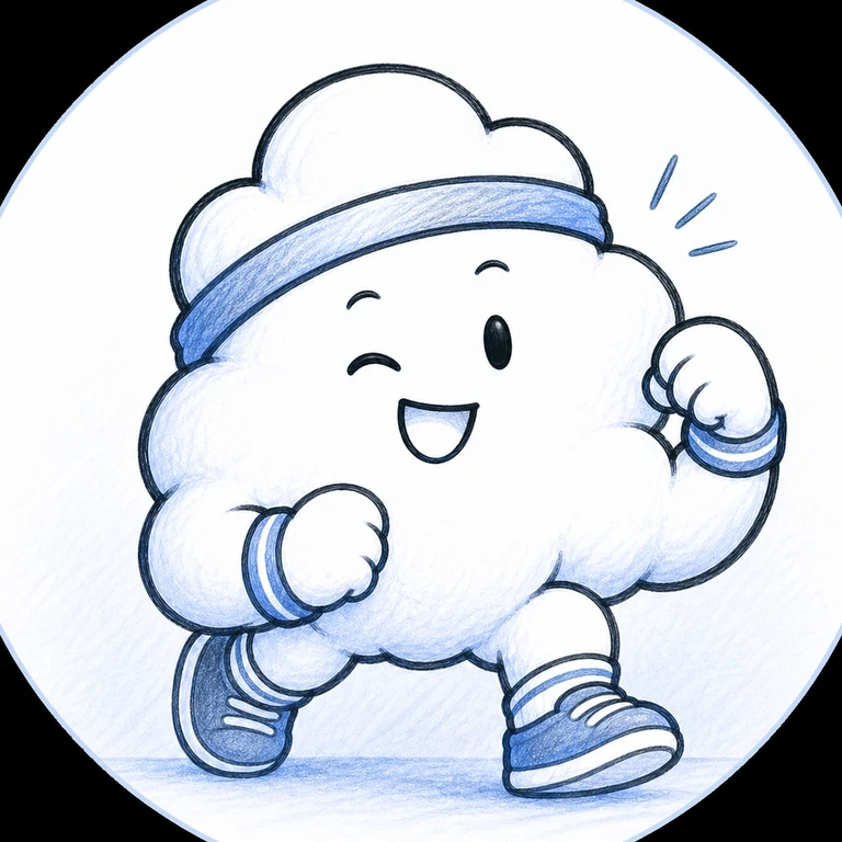Cloud teammate running forward