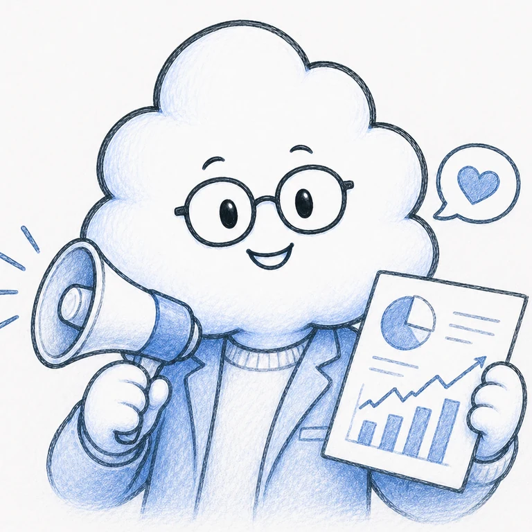 Cloud teammate sharing a report